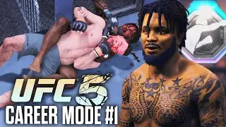 UFC 5 Career Mode #1: Backyard Brawl Debut w/ Brutal Knockouts!