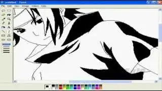 Speed Drawing Naruto vs Sasuke [Ms Paint]