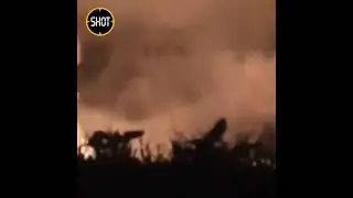 Момент крушения украинского грузового самолёта Ан-12 в Греции.