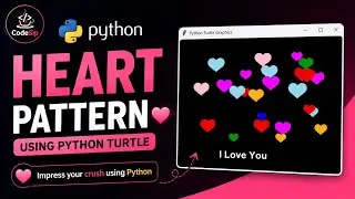 Python Turtle Heart Pattern ❤️ | Impress Your Crush Using Python