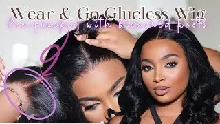 What lace? Ready to wear! Pre-plucked with bleached knots HD frontal Wig Easy install | Yolissa Hair
