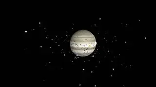 Jupiter's Cosmic Entourage: Tons of Small Moons Orbiting the Giant | Jupiter's Enchanting Dance