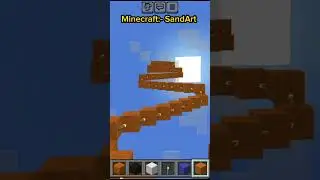 Satisfying Minecraft Falling Sand Art - Sand💀 #shorts #viral #skull
