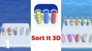 Sort It 3D Gameplay Level 1-20 Walkthrough