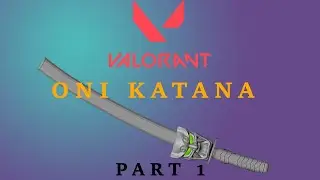 zBrush-Blender3D | VALORANT ONI KATANA | PART 1