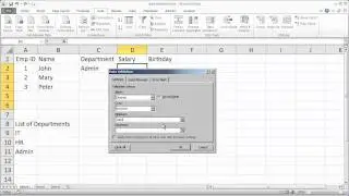 Using Data Validation Tool