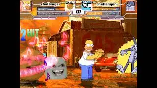 MUGEN: Homer Simpson (Me) & Annoying Orange vs Gumball & Bugs Bunny