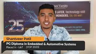 Testimonial of Shantveer Patel | Placed in L&T | Embedded & Automotive | Nasscom