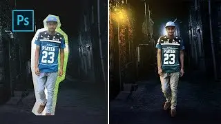 Photoshop Light Effects - Walk Alone | Photo Manipulation Tutorial