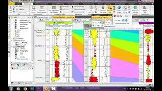 Well Correlation 2 I  Coloring of Logs and Editing well Tops