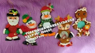 tutorial 1 Papá Noel en fieltro portafoto elegante 