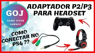 COMO CONECTAR HEADSET DE DOIS PINOS DE PC NO PS4   CONECTAR MICROFONE E FONE