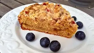 CRUMB CAKE - How to Make Streusel Topped Filled Coffee Cake