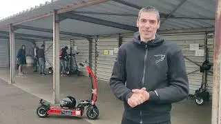 A 100 km/h en trottinette sur le circuit d'Angerville