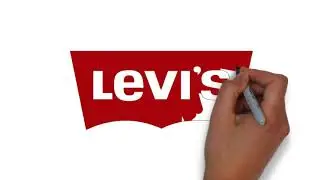 How to draw Levis logo