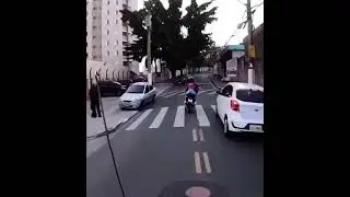 Epic bike police chase