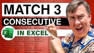 Excel - How To Find Three Values In Sequence In Excel - Duel 165 - Episode 1926