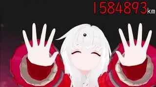MMD giantess Clara's growth dance - Height indicator ON - 恋はきっと急上昇☆