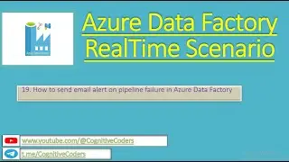 How to send email alert on pipeline failure using ADF | Azure Data Factory | Real Time Scenario
