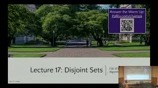 [CSE 373 WI24] Lecture 17: Disjoint Sets