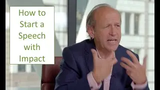 How to Start a Speech with Impact Benjamin Ball Associates