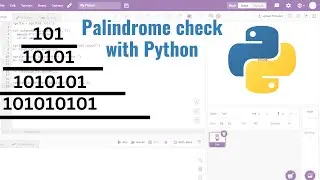 Check palindrome with python || 