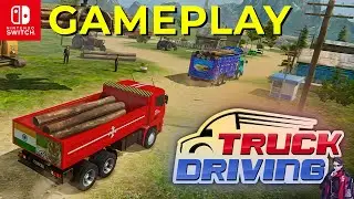 TRUCK DRIVING NINTENDO SWITCH – GAMEPLAY ANGLAIS SANS COMMENTAIRES | SIMULATEUR DE CAMION SIMPLE
