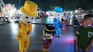 badut upin & ipin lomba bergoyang