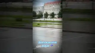 Долгожданный дождь в Новосибирске. 