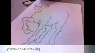 Upside-down drawing