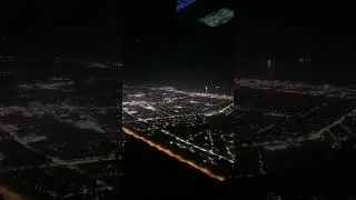 Flying into thunderbay at night #cockpit #airambulance #cockpitview