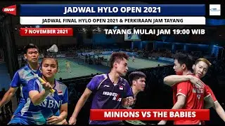 Jadwal Final Hylo Open 2021 Hari ini: Minions vs The Babies | Hylo Open 2021 Badminton
