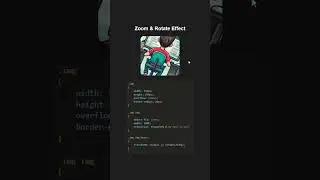 Zoom & rotate Effect using CSS & HTML🧑‍💻 #coding #programming #htmlcss #webdev #webdevelopment #css