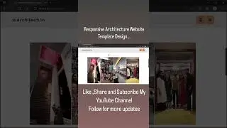 Architecture Website Template. 