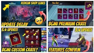 🔴Biggest Changes | Premium Crate Upgradable Gun? | Inferno Helmet Custom Crate | 3.4 Update Is Here