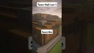 Minecraft Clash of Clans Town Hall Tutorial #shorts