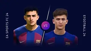 Efootball 2024 and FC24 Face Comparison Version 3.3.0