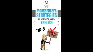 Morksensei's Strategies to Improve your English - TIP 8: Be Persistent #shorts