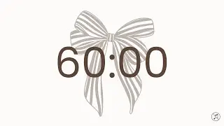 60 Minutes Countdown Timer - 1 hour | No music | Focus | Study | Power Hour