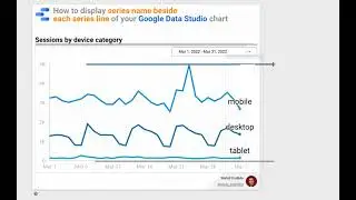 How to add series name beside each series line of your Google Data Studio chart - Charts alignment