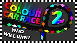 24 Colour Cars Race 2 - Algodoo Car Race 2