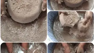 Pure Mud Dirt 🖤 Crumbling in Water 💦 #asmrvideo #muddirt #crumbling #asmr