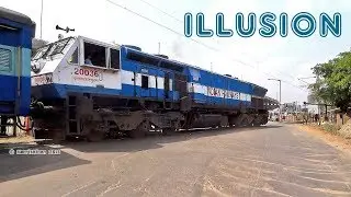 TRAIN GOES ON ROAD | Level Crossing Gate (Illusion)