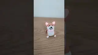 Корги из воздушного пластелина 