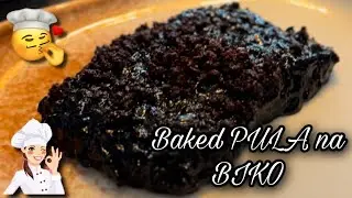 Baked Pula na Biko #stickyrice  #stickyricerecipe #biko #pinoydelicacies  #pinoyrecipe  #malagkit