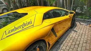Yellow Lamborghini in Kolkata City Center Mall Salt Lake 2018