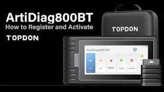 How to Register and Activate TOPDON ArtiDiag800BT?