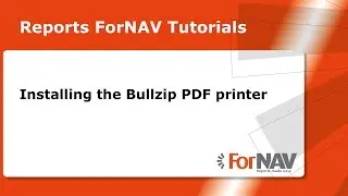 Installing the Bullzip PDF Printer Tutorial