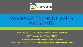 Varnaaz - Session On Data Analytics With Python
