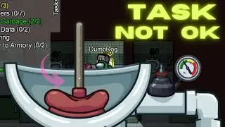 That task is not OK in airship map Feat. DumbDog !! 😂😂😂 Funny Moment !! @Among Us Shorts !!